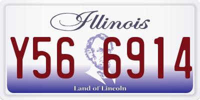 IL license plate Y566914