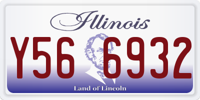 IL license plate Y566932