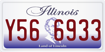 IL license plate Y566933