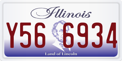 IL license plate Y566934
