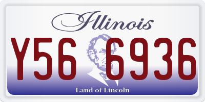 IL license plate Y566936