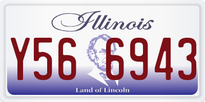 IL license plate Y566943