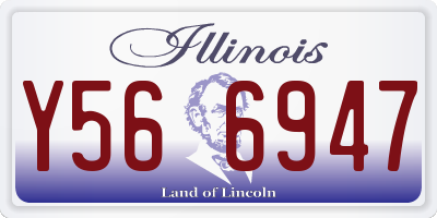IL license plate Y566947