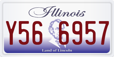 IL license plate Y566957