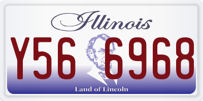 IL license plate Y566968
