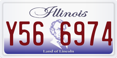 IL license plate Y566974