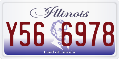 IL license plate Y566978