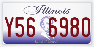 IL license plate Y566980