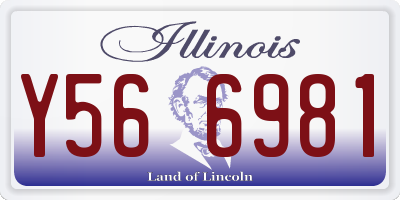 IL license plate Y566981