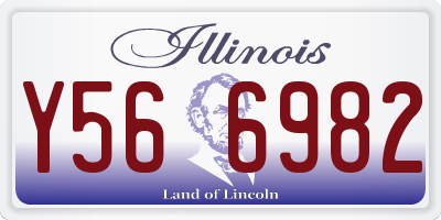 IL license plate Y566982