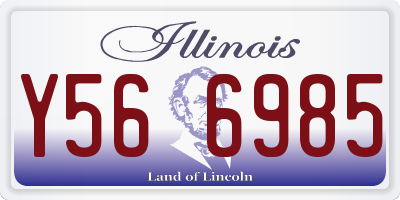 IL license plate Y566985