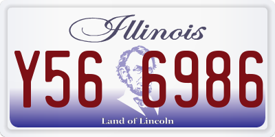 IL license plate Y566986