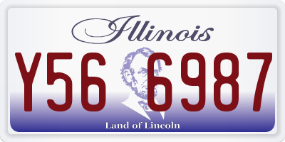 IL license plate Y566987