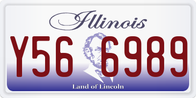 IL license plate Y566989