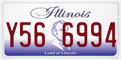 IL license plate Y566994