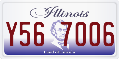 IL license plate Y567006