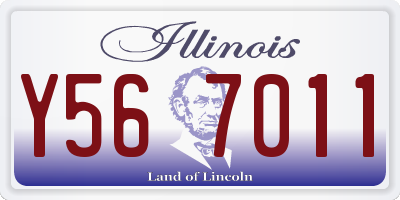 IL license plate Y567011