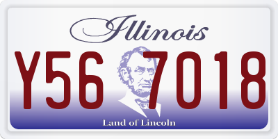 IL license plate Y567018