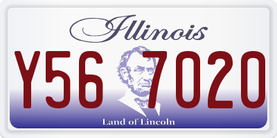 IL license plate Y567020