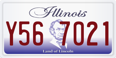 IL license plate Y567021