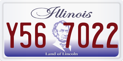 IL license plate Y567022