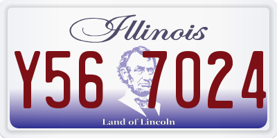 IL license plate Y567024