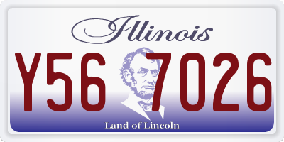 IL license plate Y567026