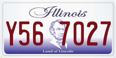 IL license plate Y567027