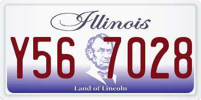 IL license plate Y567028