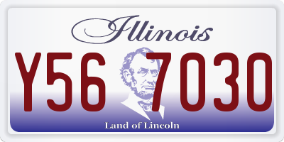 IL license plate Y567030