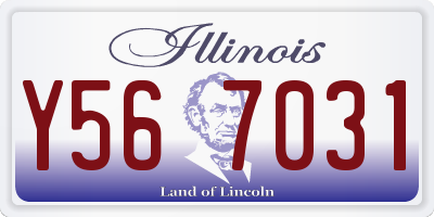 IL license plate Y567031