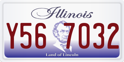 IL license plate Y567032