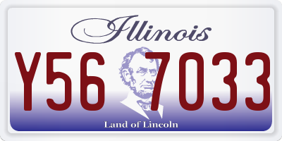IL license plate Y567033