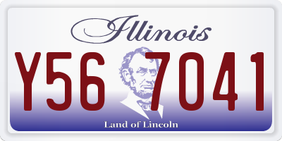 IL license plate Y567041