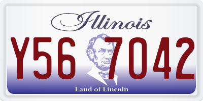 IL license plate Y567042