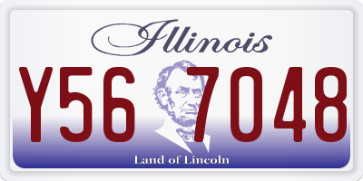 IL license plate Y567048