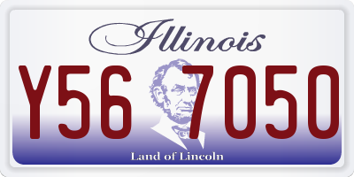 IL license plate Y567050