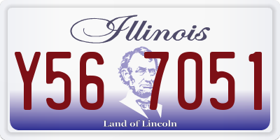 IL license plate Y567051