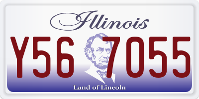 IL license plate Y567055