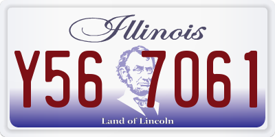 IL license plate Y567061