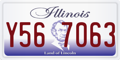 IL license plate Y567063