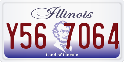 IL license plate Y567064