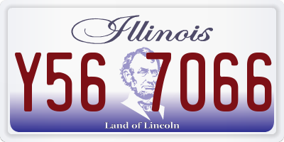 IL license plate Y567066