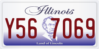 IL license plate Y567069