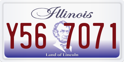 IL license plate Y567071