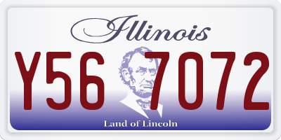 IL license plate Y567072