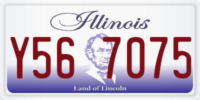 IL license plate Y567075