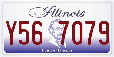 IL license plate Y567079