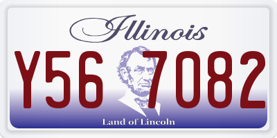 IL license plate Y567082