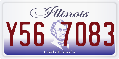 IL license plate Y567083